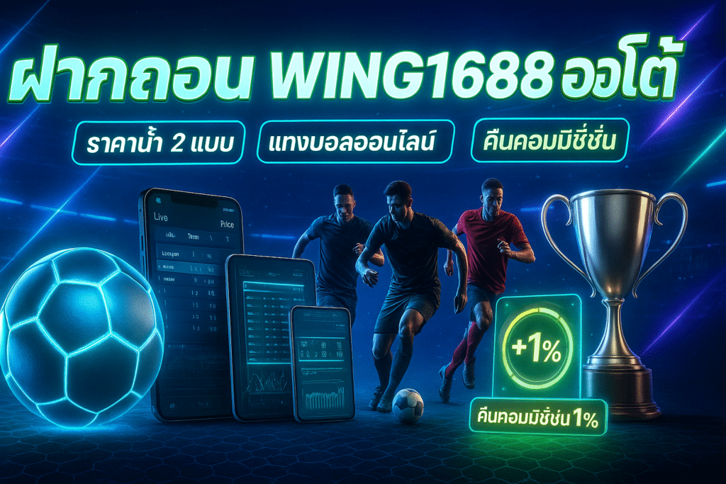 ฝากถอน wing1688 ออโต้