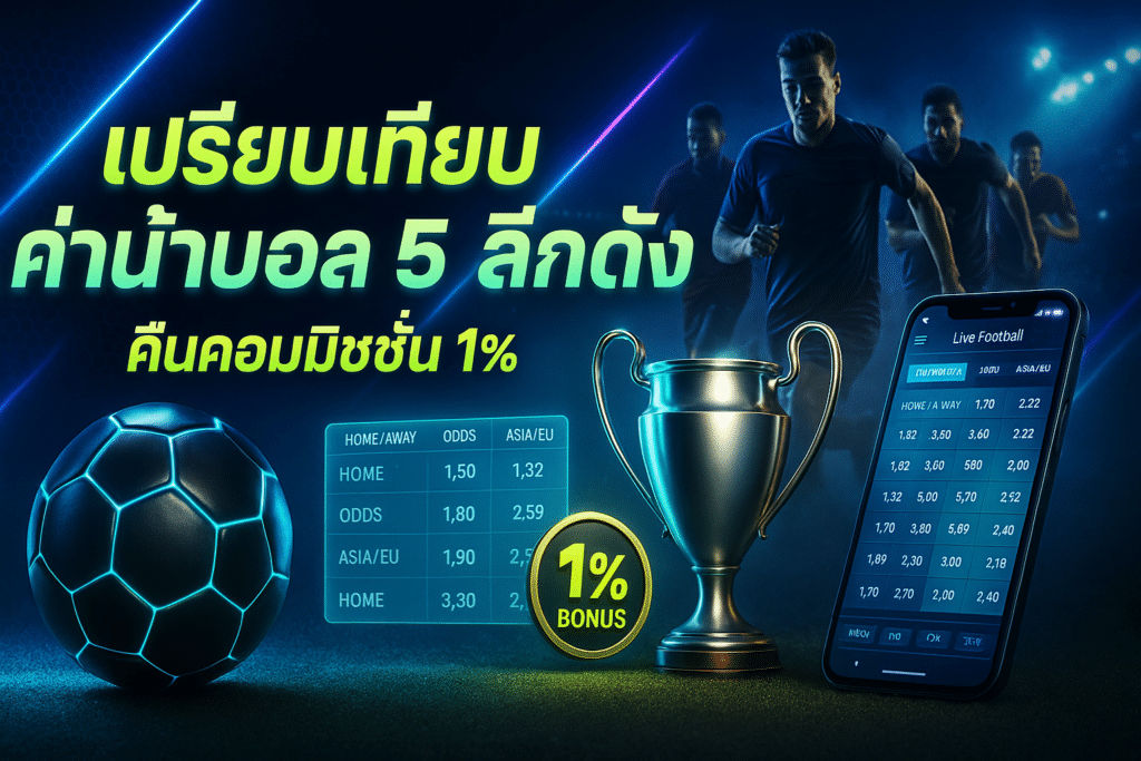 เปรียบเทียบ ค่าน้ำบอล