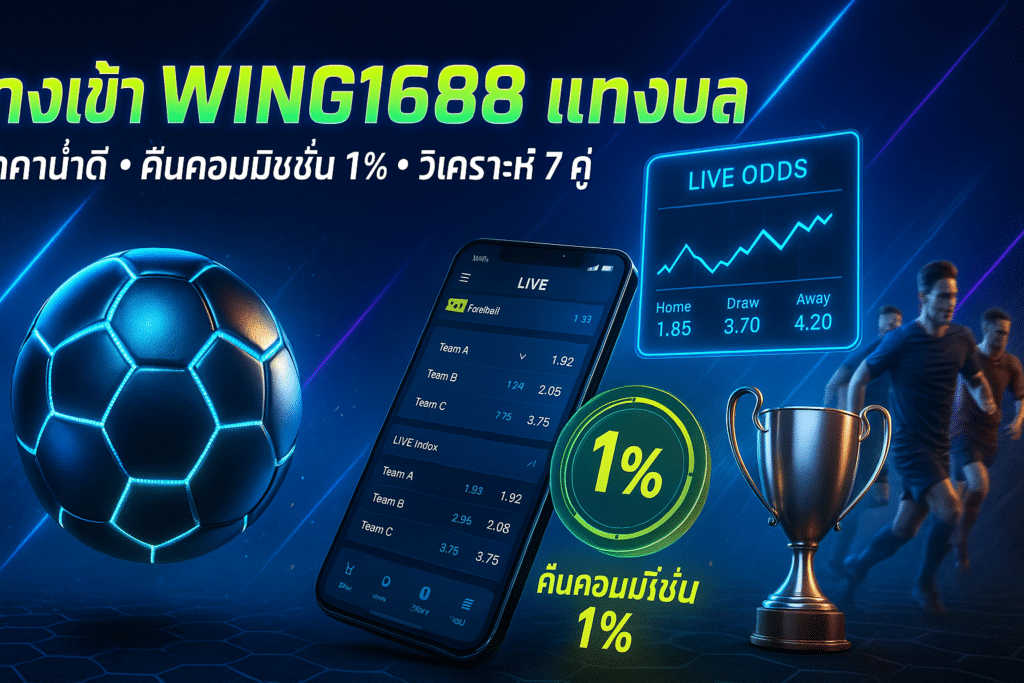 ทางเข้า wing1688 แทงบอล